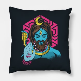 Lord Shiva Illustration Pillow