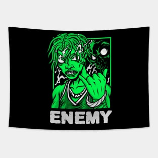 Enemy alien design Tapestry