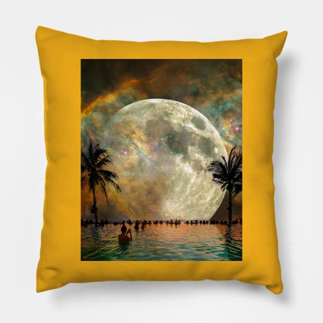 Cosmic Summer Pillow by nak_bali_