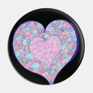 Spiral Heart Pin