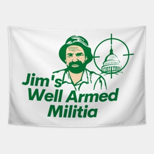 Jim's Well Armed Militia Tapestry