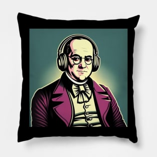 Money Moves Ben Franklin Retro Headphones Pillow