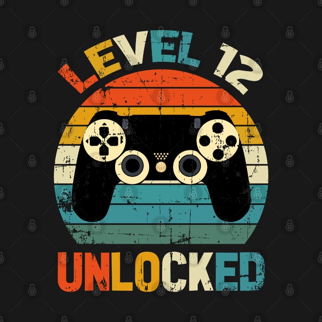 Level 12 Unlocked, 12th Birthday, 12 Years old, Gamer Birthday, Eleventh Birthday Boy, Gaming Gift, Awesome Since 2011 by UranusArts