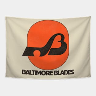 Defunct Baltimore Blades Hockey Team Tapestry