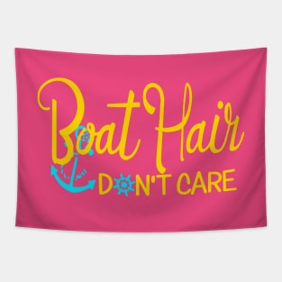 Boat Hair Yellow Tapestry