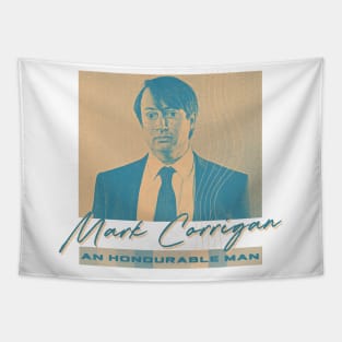 Mark Corrigan // Duotone Aesthetic Fan Art Design Tapestry