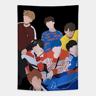 Die Cut Kpop BTS Together Tapestry