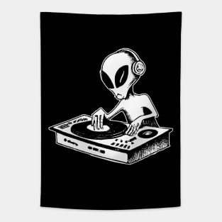 Tekno DJ Alien Rave Vinyl Tapestry