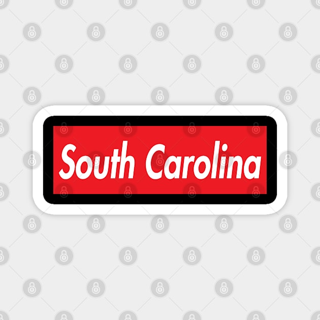 SOUTH CAROLINA SUPER USA LOGO Magnet by elsa-HD