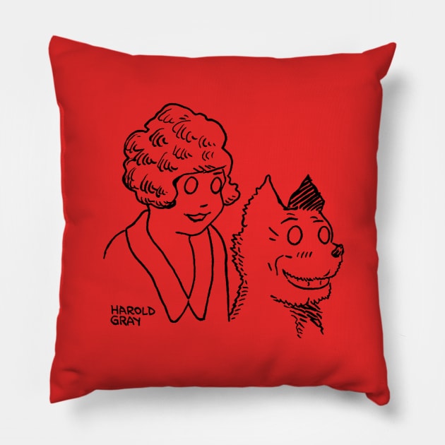 Annie and Sandy Pillow by dumb stuff, fun stuff