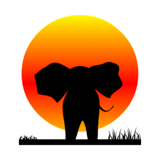 Elephant and sun T-Shirt