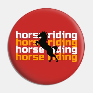 horse riding design Pin