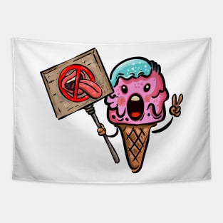 Ice Cream, No Licking Tapestry