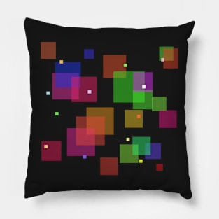 Square Glitch Pillow