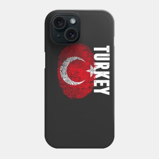 Turkey Flag Fingerprint My Story DNA Turkish Phone Case