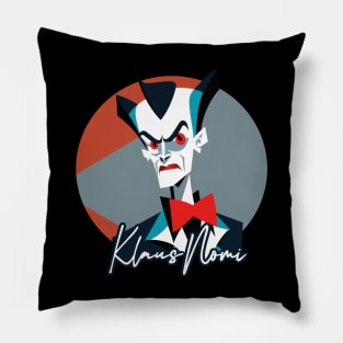 Klaus Nomi / Retro Fan Art Design Pillow