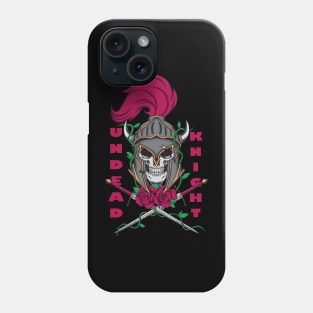 undead knight skull Phone Case