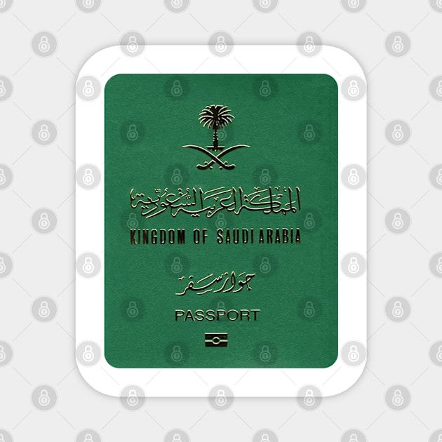 Saudi Arabia Passport Magnet by Islanr