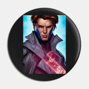 Gambit Portrait Pin