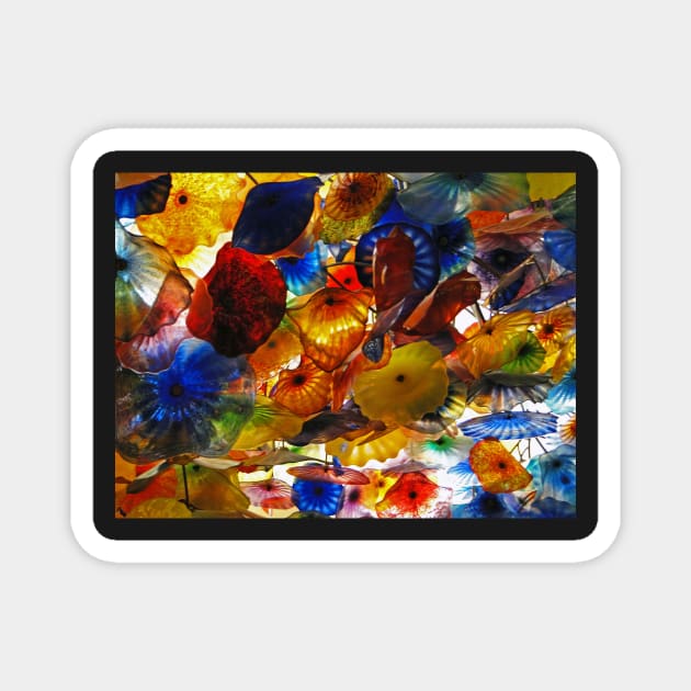 Colorful glass art Magnet by algill