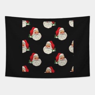 Retro Vintage Pink Santa Claus Tapestry