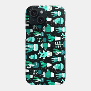 Cool Cactus Aqua Green Phone Case