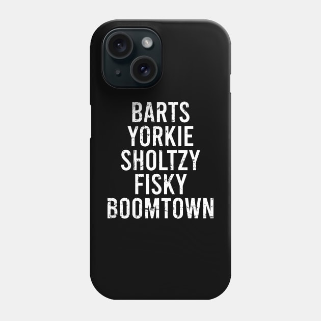 Barts Yorkie Sholtzy Fisky Boomtown Phone Case by The Soviere