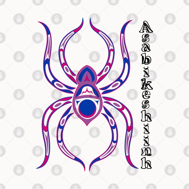 Asabikeshiinh (spider) Bisexual Pride by KendraHowland.Art.Scroll