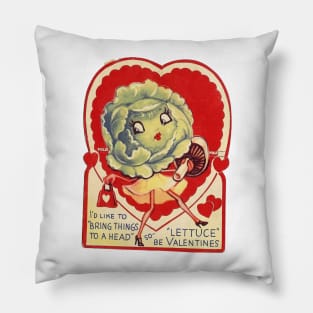 Lettuce Be Valentines! Pillow