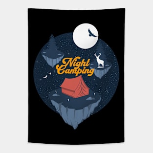 Night Camping Tapestry