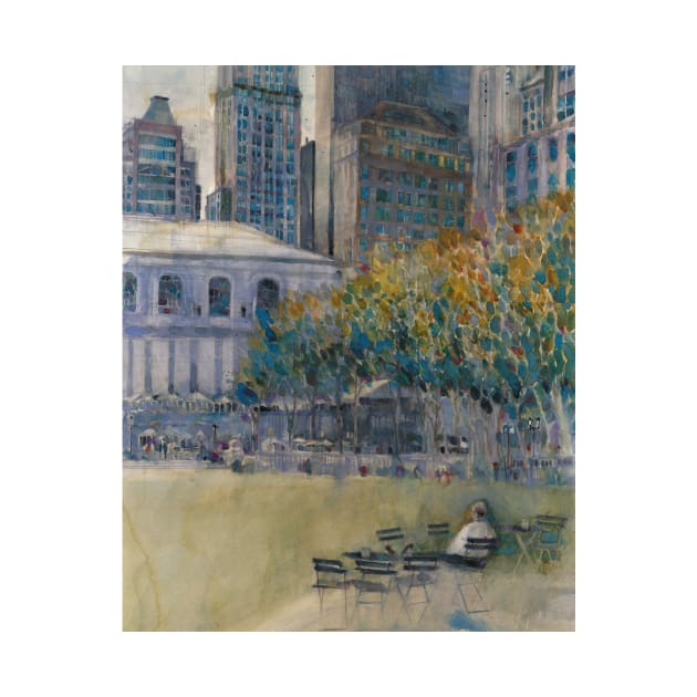 Bryant Park (West 41 Street) Alone by dfrdesign