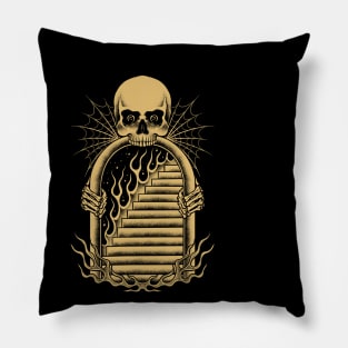 Skull gate Pillow