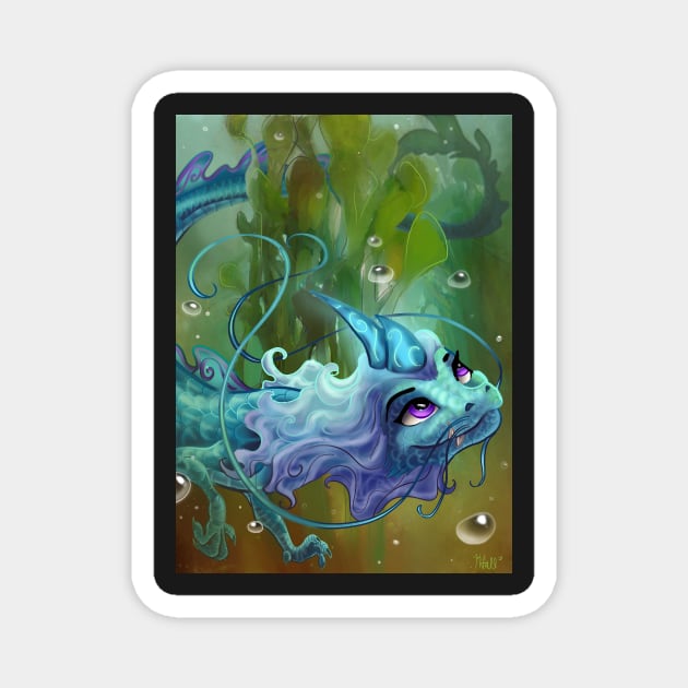 Water Dragon Magnet by Unicornarama
