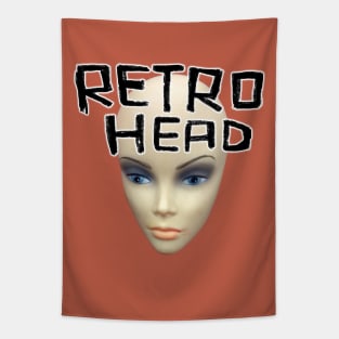 Retro Head for Vintage Fan Tapestry