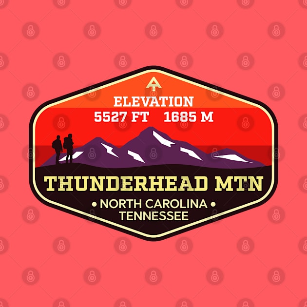 Thunderhead Mountain -  North Carolina / Tennessee - Appalachian Trail Mountain Climbing Badge by TGKelly