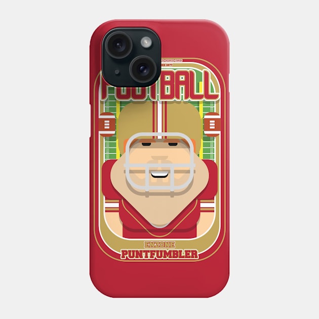 American Football Red and Gold - Enzone Puntfumbler - Josh version Phone Case by Boxedspapercrafts