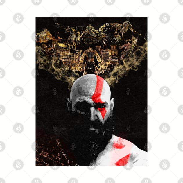 Kratos God Of War by Insanity_Saint