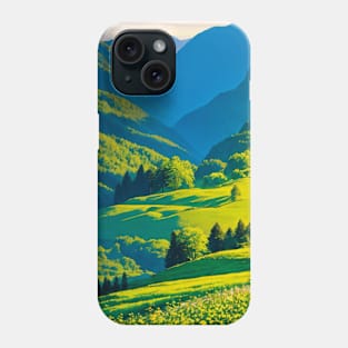 Summer Sun Over a Floral Meadow Phone Case