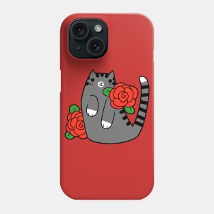 Red Rose Tabby Cat Phone Case