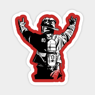 Rockin' Firefighter Magnet