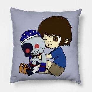 FNAF security breach (gregory and moondrop plush) Pillow