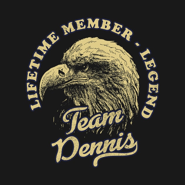 Dennis Name - Lifetime Member Legend - Eagle by Stacy Peters Art