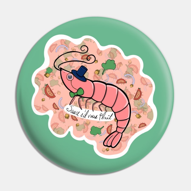 Fancy Shrimp Pin by tonka