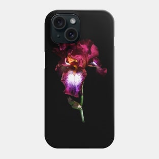 Irises - Iris Splash O' Wine Phone Case