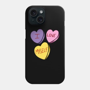 “I Love Myself” Candy Heart Phone Case