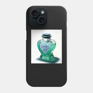 Alchemy Love elixir - emerald green potion Phone Case