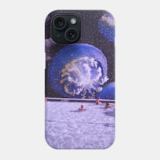 Swimming in a sky full of Jellyfishes Phone Case