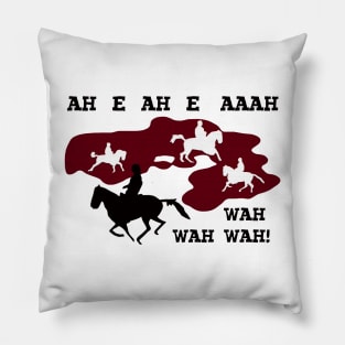 The Good the Bad and the Ugly - Theme Music Horses Montage Pillow