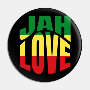 Jah Love Rasta Lion Reggae Rastafari Pin