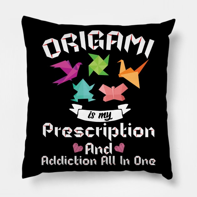 Origami Lovers Quote Pillow by White Martian